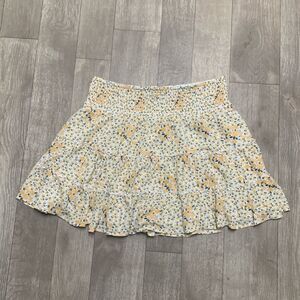 Womens American Eagle Floral‎ Lined A-Line Skirt